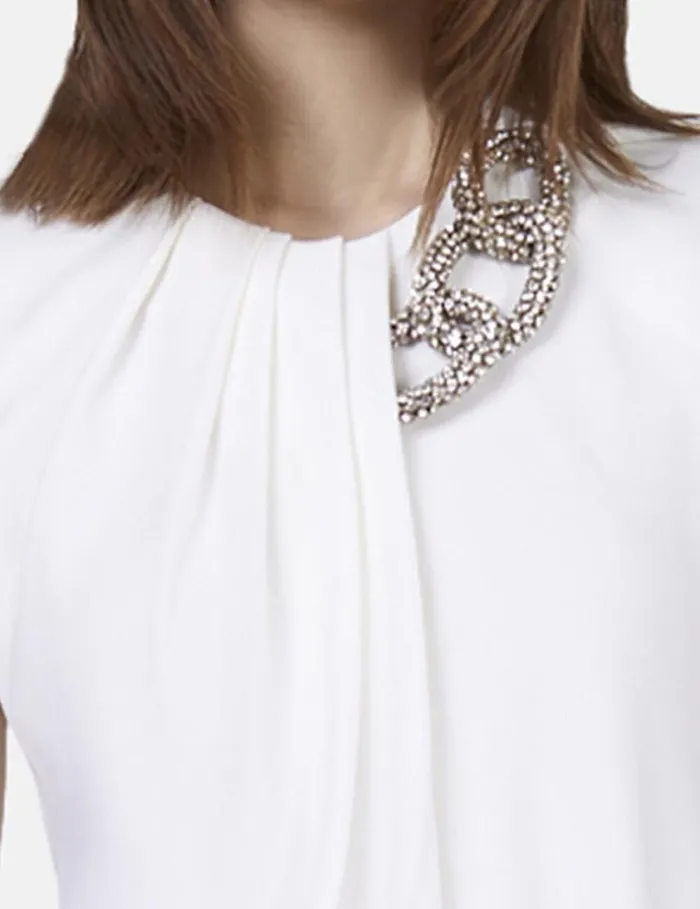 Women Falabella Crystal Chain Sleeveless Top White Stella McCartney Sweatshirts And TShirts Women Falabella Crystal Chain Sleeveless Top White Stella McCartney Sweatshirts And TShirts