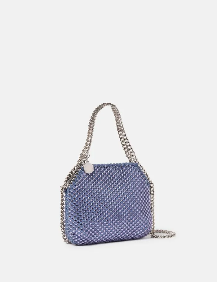 Women Falabella Crystal Tiny Tote Bag Lavender Blue Stella McCartney Mini Bags And Clutches Women Falabella Crystal Tiny Tote Bag Lavender Blue Stella McCartney Mini Bags And Clutches
