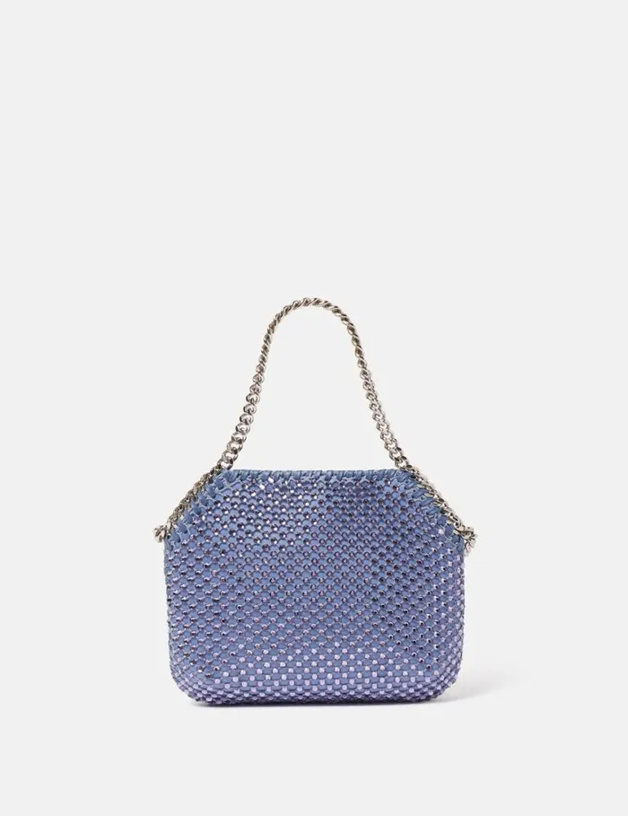 Women Falabella Crystal Tiny Tote Bag Lavender Blue Stella McCartney Mini Bags And Clutches Women Falabella Crystal Tiny Tote Bag Lavender Blue Stella McCartney Mini Bags And Clutches