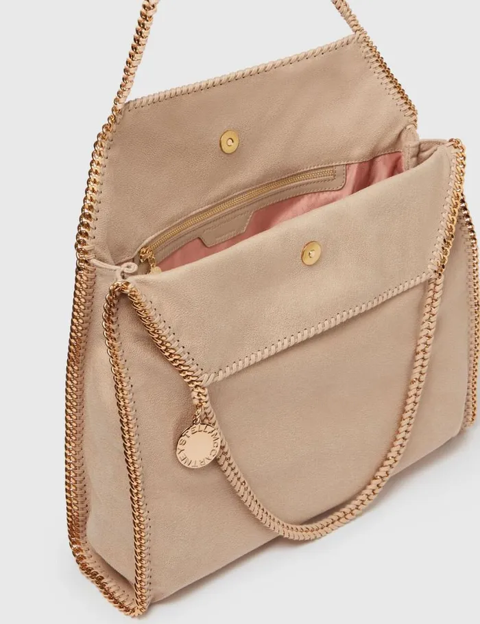 Women Falabella Large Shoulder Tote Bag Buttercream Stella McCartney Iconic Falabella Women Falabella Large Shoulder Tote Bag Buttercream Stella McCartney Iconic Falabella