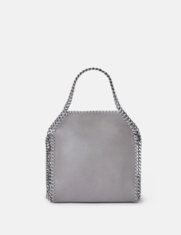 Women Falabella Lips Mini Tote Bag Grey Stella McCartney Iconic Falabella Women Falabella Lips Mini Tote Bag Grey Stella McCartney Iconic Falabella