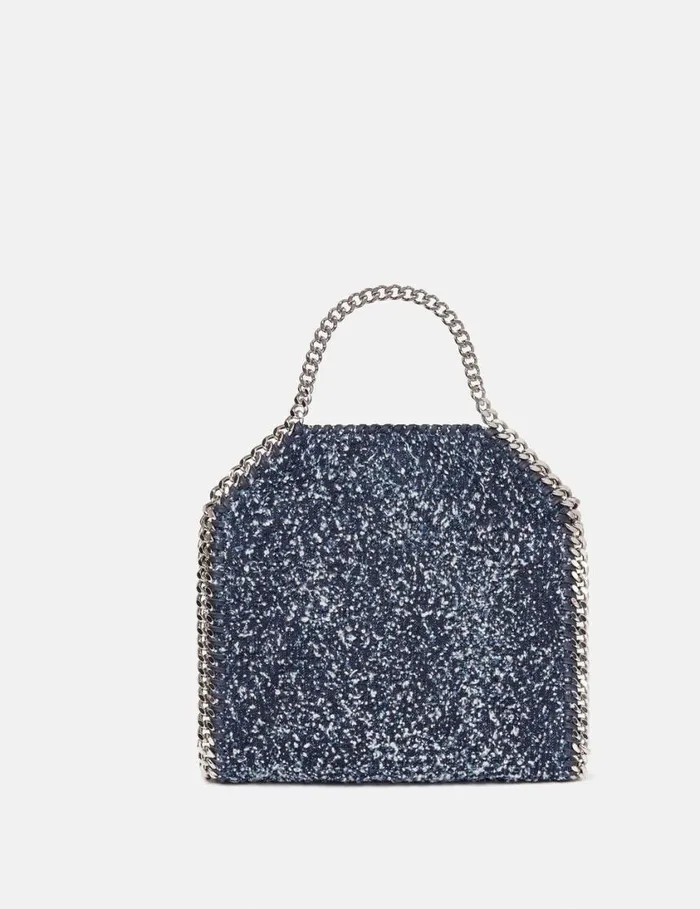Women Falabella Mini Boucl Tote Bag Speckled Blue Stella McCartney Mini Bags And Clutches Women Falabella Mini Boucl Tote Bag Speckled Blue Stella McCartney Mini Bags And Clutches