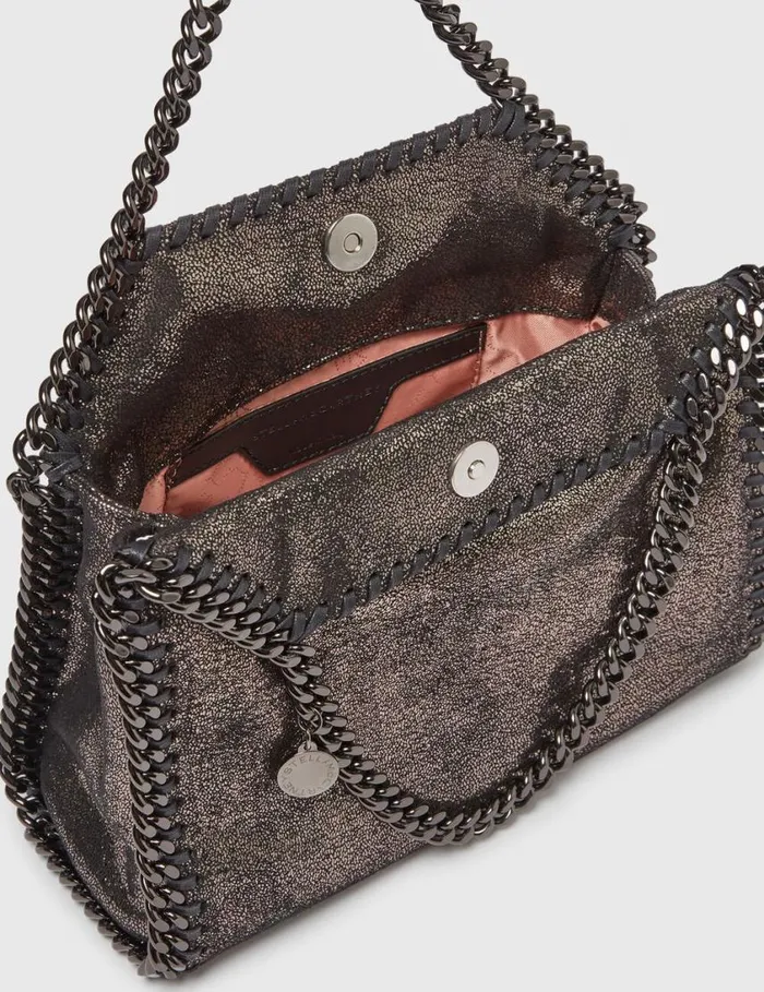 Women Falabella Mini Metallic Tote Bag Metallic Stella McCartney Iconic Falabella Women Falabella Mini Metallic Tote Bag Metallic Stella McCartney Iconic Falabella