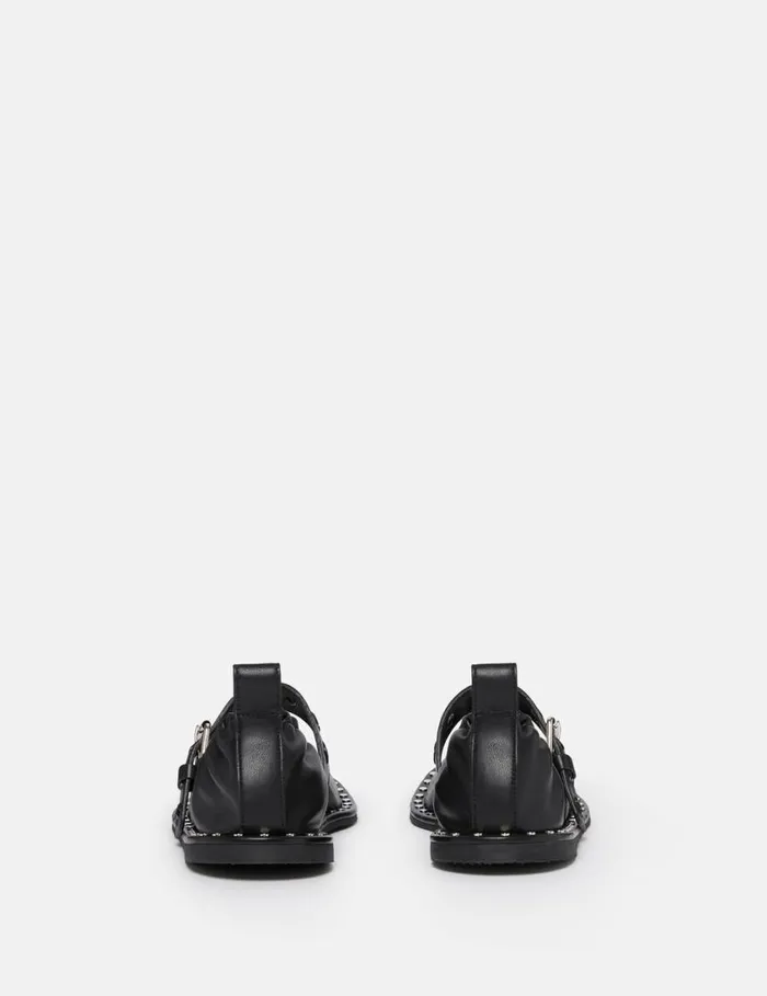 Women Falabella StarStudded Ballet Flats Midnight Black And Pure White Stella McCartney Flats Women Falabella StarStudded Ballet Flats Midnight Black And Pure White Stella McCartney Flats