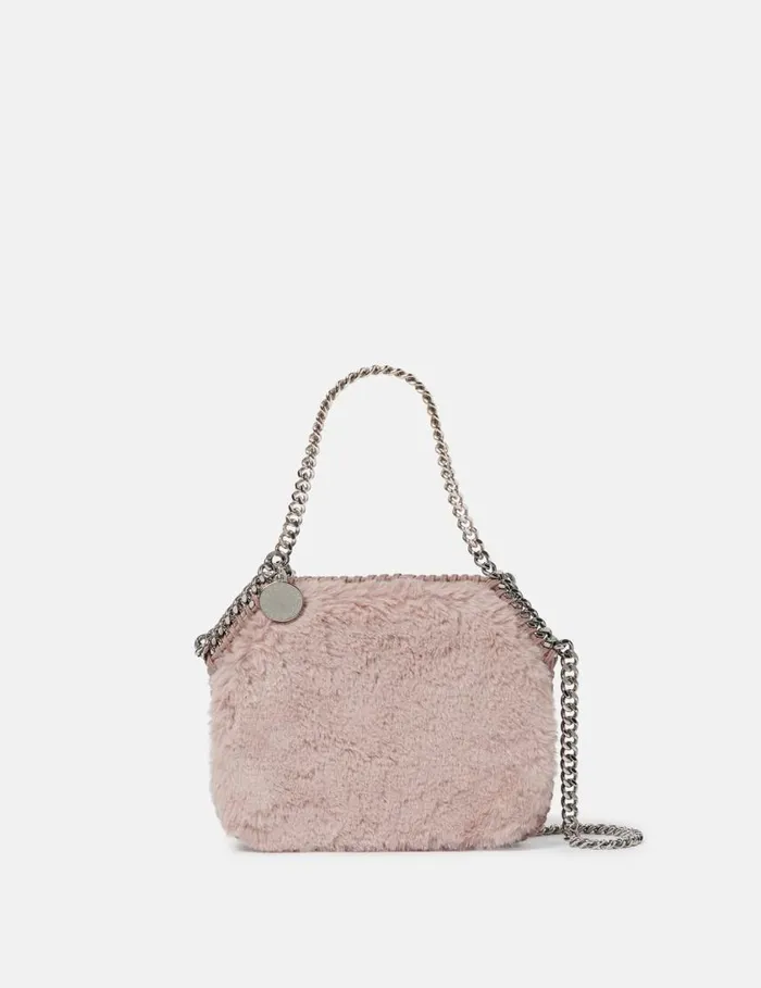 Women Falabella Tiny Teddy Tote Bag Dusty Pink Stella McCartney Mini Bags And Clutches