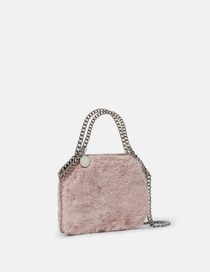 Women Falabella Tiny Teddy Tote Bag Dusty Pink Stella McCartney Mini Bags And Clutches Women Falabella Tiny Teddy Tote Bag Dusty Pink Stella McCartney Mini Bags And Clutches