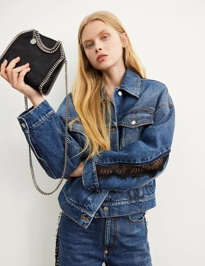 Women Falabella Tiny Tote Bag Black Stella McCartney TopHandle Bags