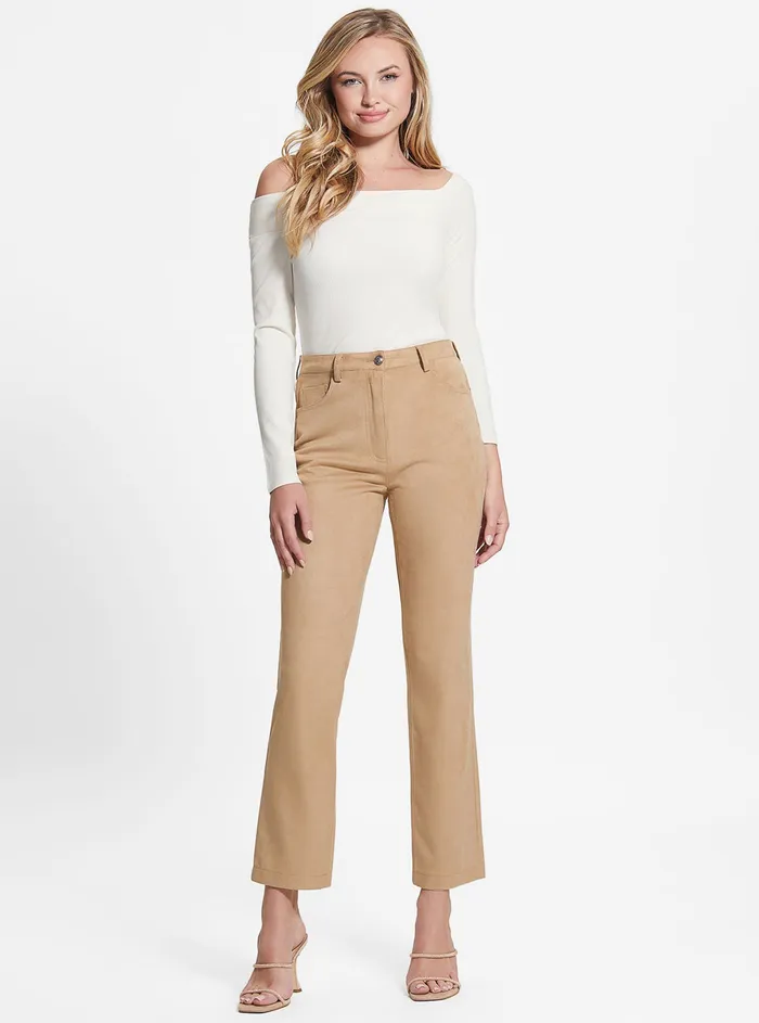 Women Fashion Tops GUESS Eco White Amelia Top Women Fashion Tops GUESS Eco White Amelia Top