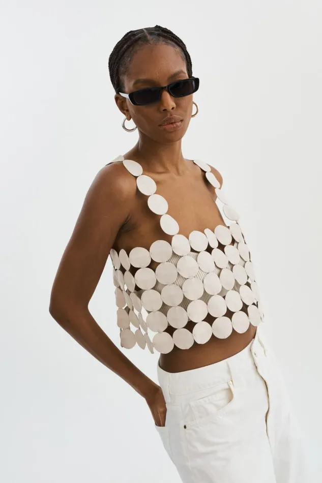 Women FINLEY MultiCircle Top Bone LAMARQUE Tops