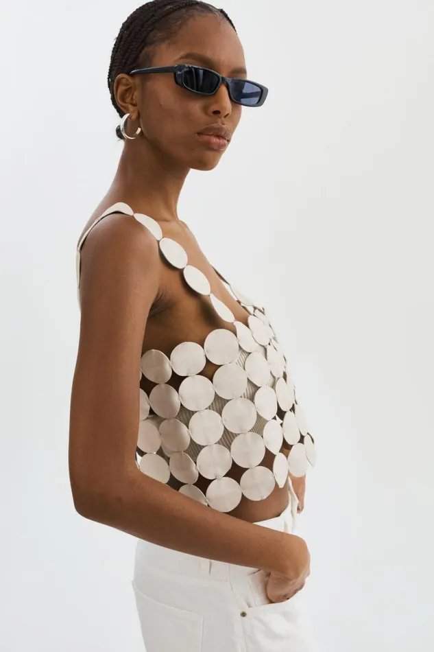 Women FINLEY MultiCircle Top Bone LAMARQUE Tops