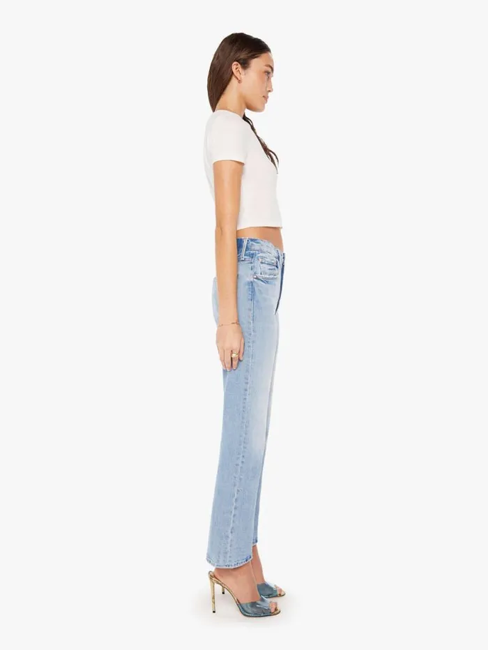 Women Flare Mother Denim The Scooter Ankle Blue lightpastel