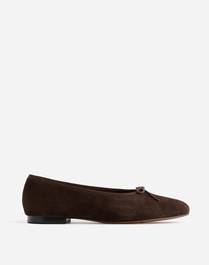 Women Flats and Loafers Madewell The April Ballet Flat Dark Carob