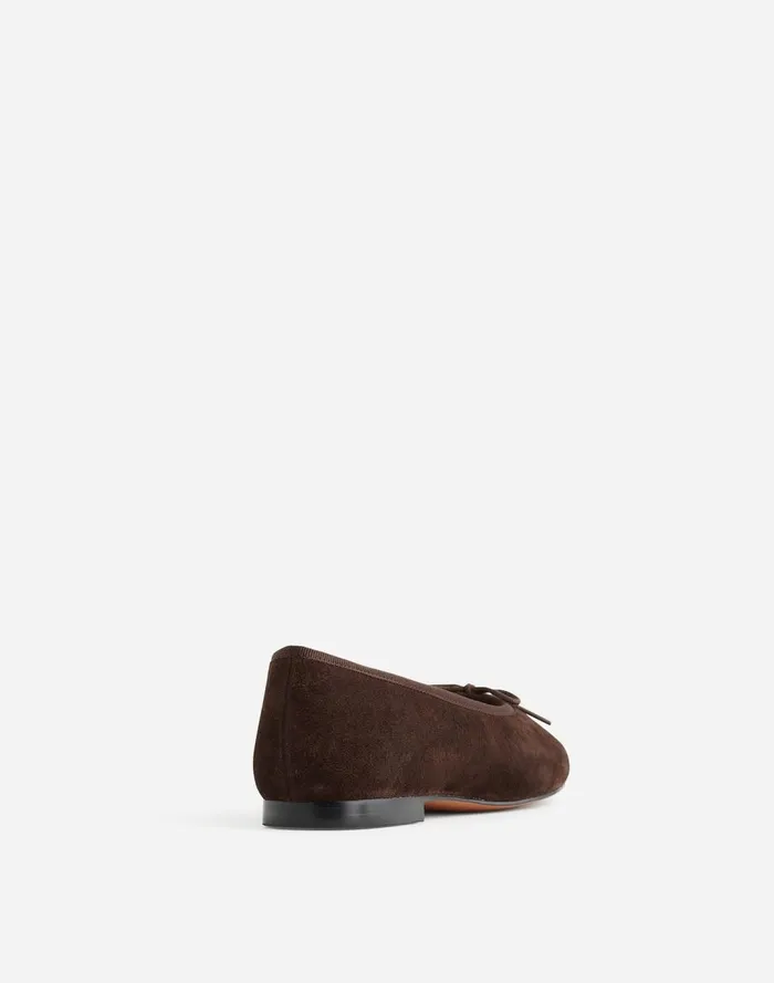 Women Flats and Loafers Madewell The April Ballet Flat Dark Carob