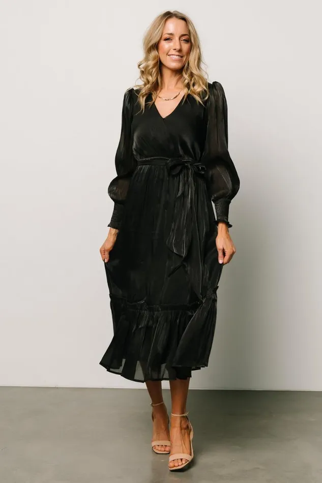 Women Flynn Midi Dress Black Baltic Born Midi Dresses