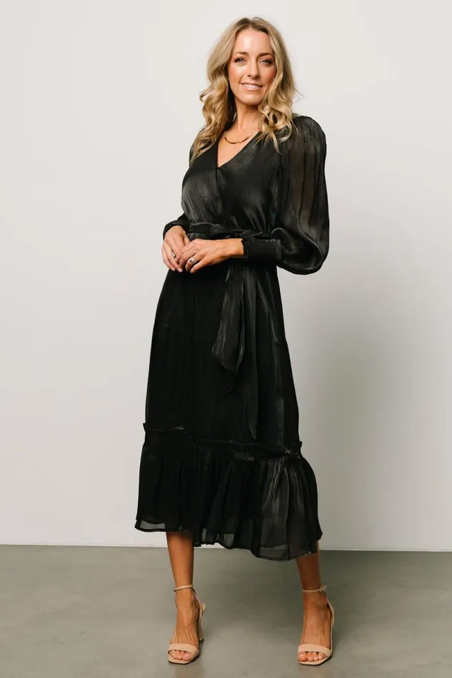 Women Flynn Midi Dress Black Baltic Born Midi Dresses