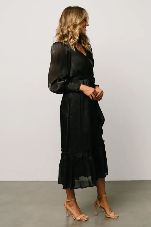 Women Flynn Midi Dress Black Baltic Born Midi Dresses