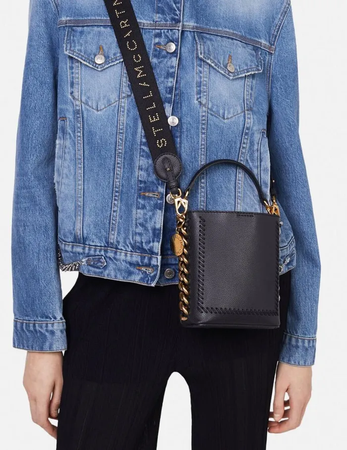Women Frayme MIRUM Mini Square Bucket Bag Black Stella McCartney TopHandle Bags Women Frayme MIRUM Mini Square Bucket Bag Black Stella McCartney TopHandle Bags