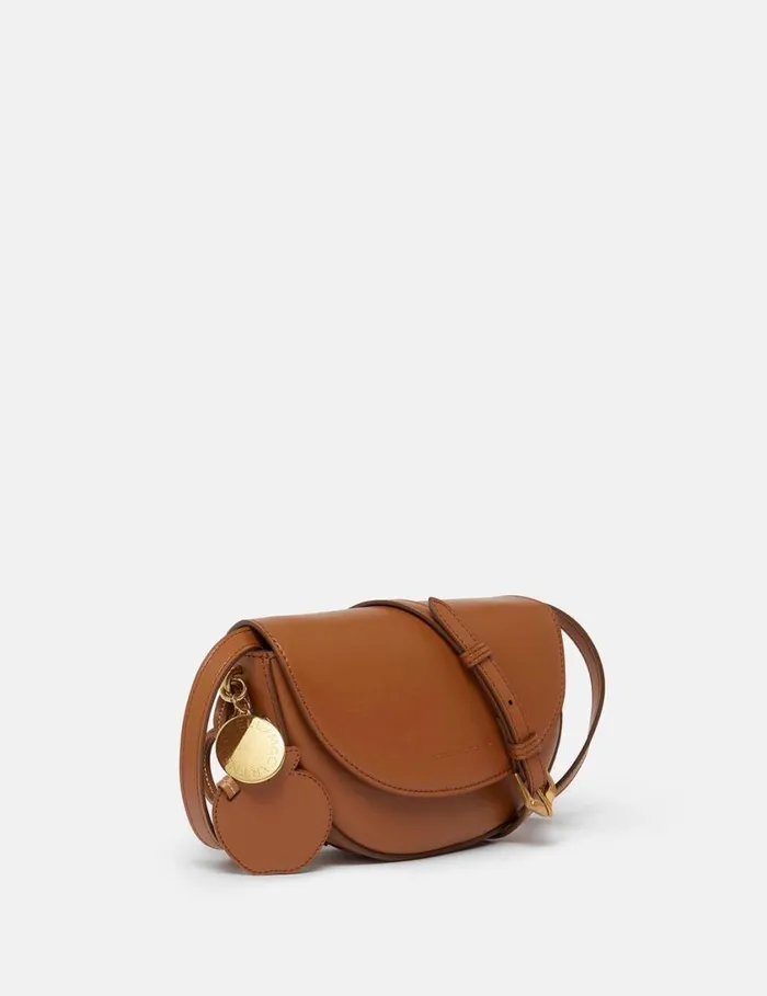 Women Frayme Whipstitch Small Shoulder Bag Tan Brown Stella McCartney Crossbody Bags Women Frayme Whipstitch Small Shoulder Bag Tan Brown Stella McCartney Crossbody Bags