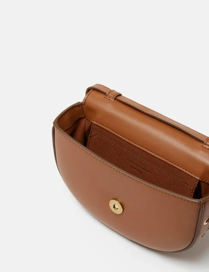 Women Frayme Whipstitch Small Shoulder Bag Tan Brown Stella McCartney Crossbody Bags Women Frayme Whipstitch Small Shoulder Bag Tan Brown Stella McCartney Crossbody Bags