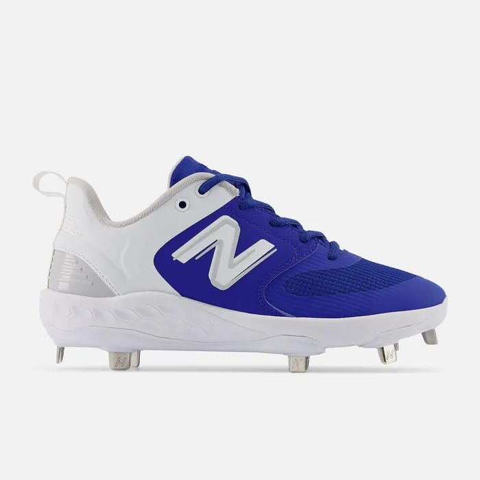 Women Fresh Foam X Velo V3 Metal Blue With White New Balance Softball
