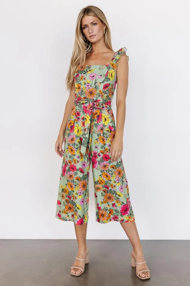 Women Gemma Jumpsuit Sage Multi Baltic Born Jumpsuits and Rompers