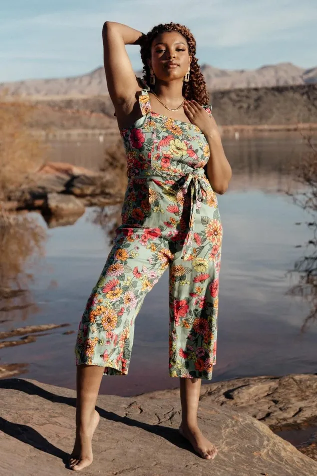 Women Gemma Jumpsuit Sage Multi Baltic Born Jumpsuits and Rompers