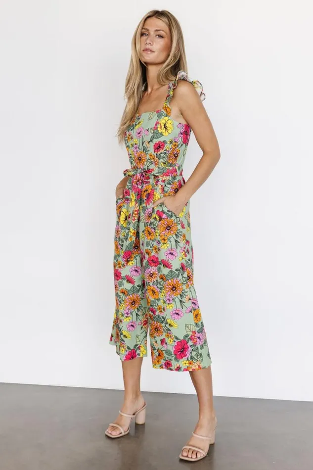 Women Gemma Jumpsuit Sage Multi Baltic Born Jumpsuits and Rompers