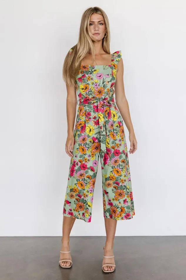 Women Gemma Jumpsuit Sage Multi Baltic Born Jumpsuits and Rompers