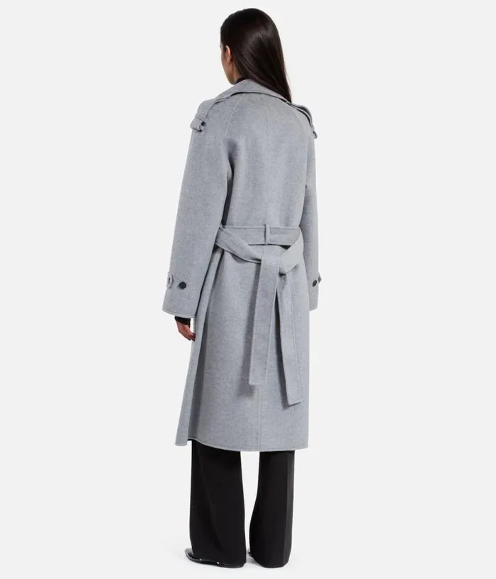 Women Grey Trench Style Coat THE KOOPLES Coats and Jackets