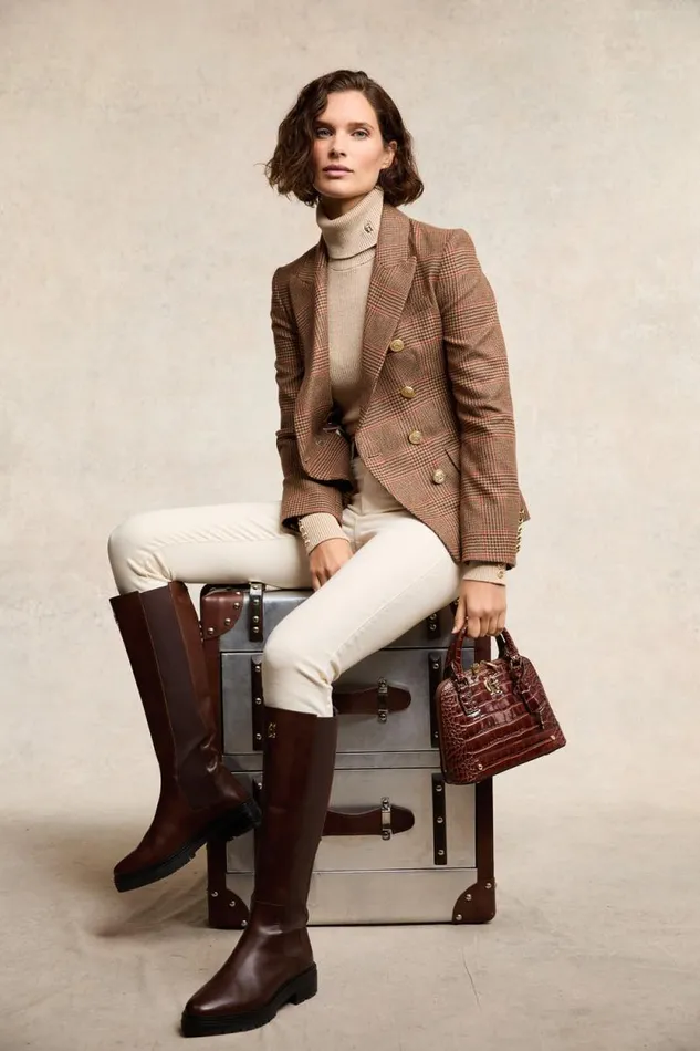 Women Grovesnor Tote Bag Dark Tan Croc Holland Cooper Bags Women Grovesnor Tote Bag Dark Tan Croc Holland Cooper Bags
