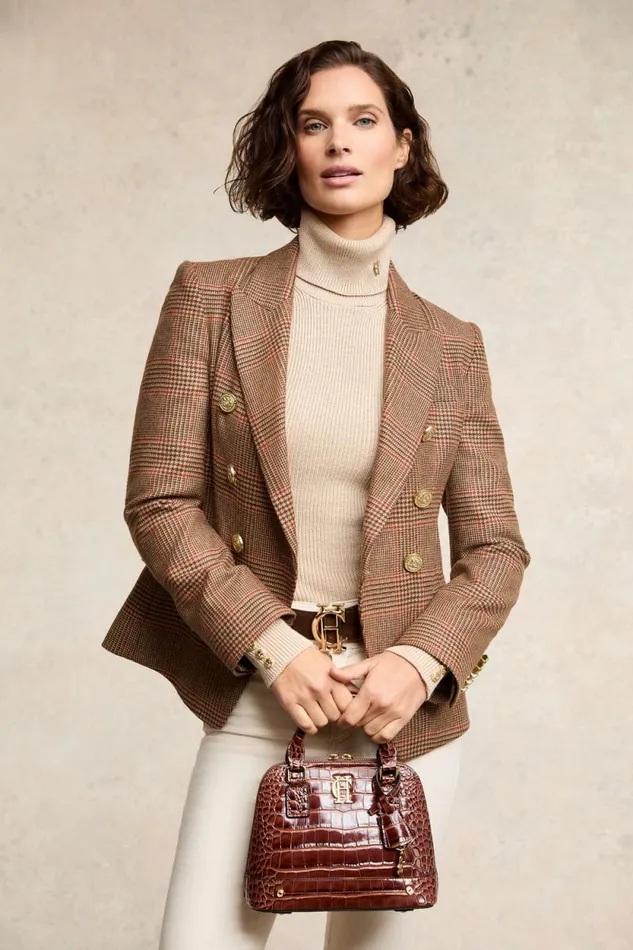 Women Grovesnor Tote Bag Dark Tan Croc Holland Cooper Bags Women Grovesnor Tote Bag Dark Tan Croc Holland Cooper Bags