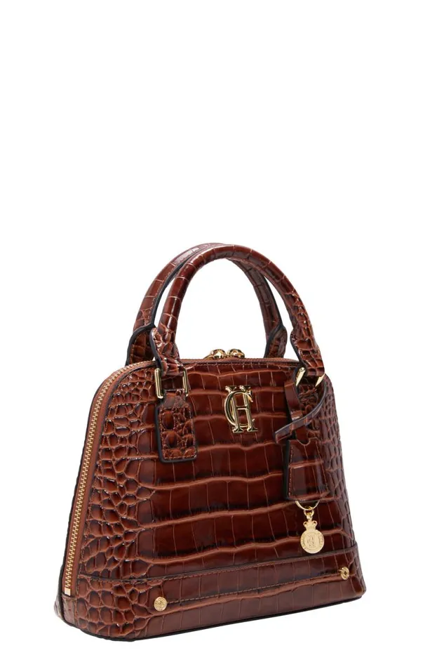 Women Grovesnor Tote Bag Dark Tan Croc Holland Cooper Bags Women Grovesnor Tote Bag Dark Tan Croc Holland Cooper Bags