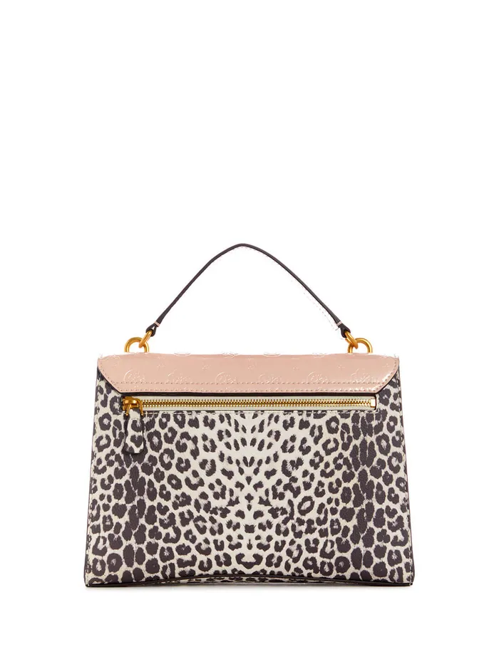 Women Half Flap GUESS Print Leopard Zira Crossbody Bag Women Half Flap GUESS Print Leopard Zira Crossbody Bag