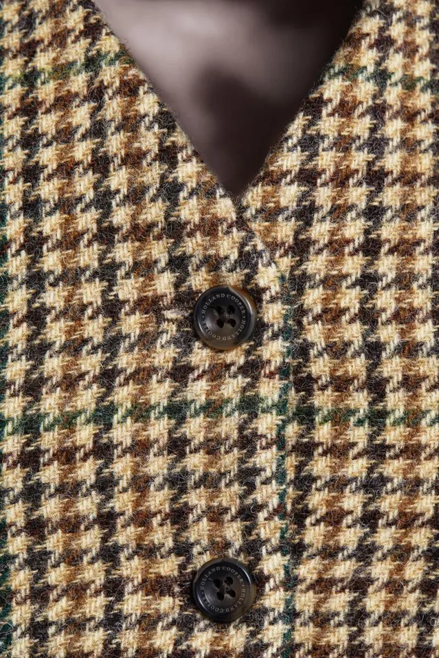 Women Hampton Waistcoat Hailes Green Tweed Holland Cooper Tailoring