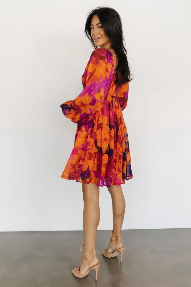 Women Harper Mini Dress Eggplant Orange Multi Baltic Born Short Dresses Women Harper Mini Dress Eggplant Orange Multi Baltic Born Short Dresses