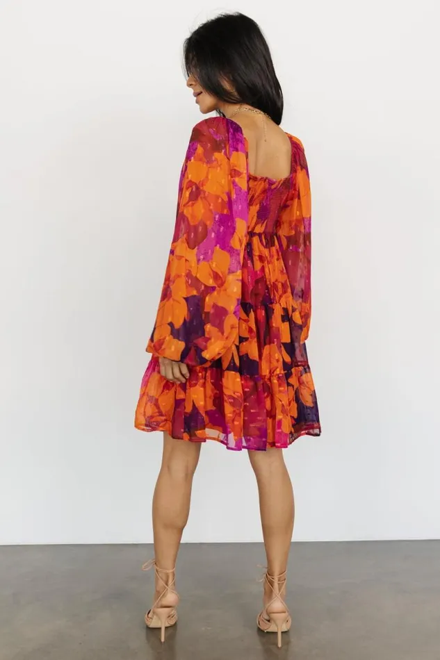 Women Harper Mini Dress Eggplant Orange Multi Baltic Born Short Dresses Women Harper Mini Dress Eggplant Orange Multi Baltic Born Short Dresses