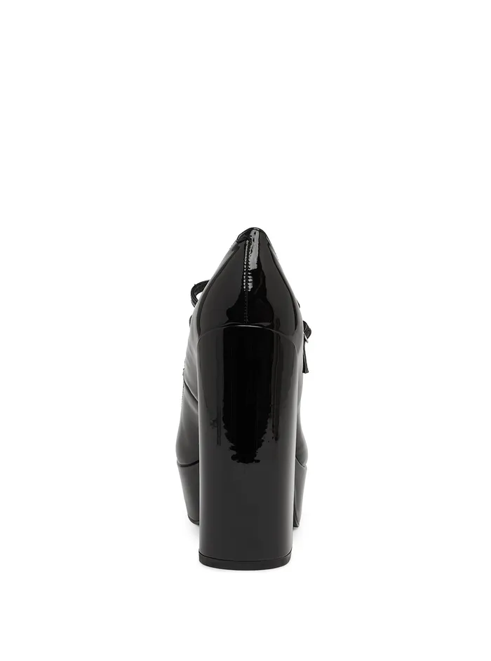 Women Heels GUESS Black Patent Callyna Heels