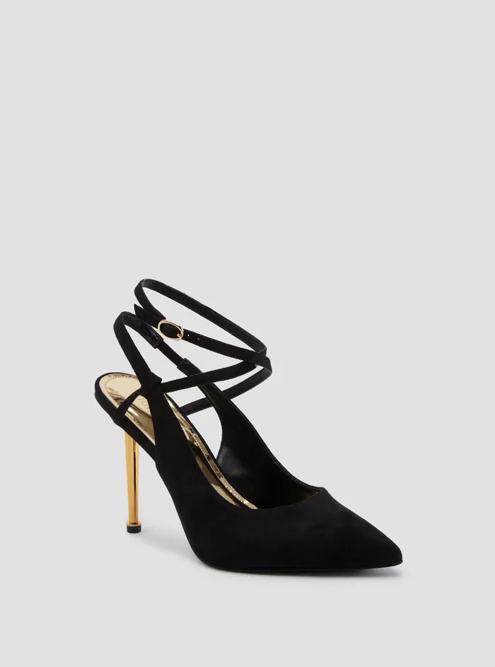 Women Heels GUESS Black Staton Suede High Heels