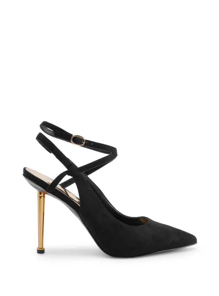 Women Heels GUESS Black Staton Suede High Heels