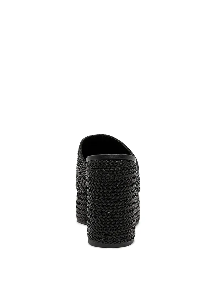 Women Heels GUESS Black Yenisa Woven Wedge Sandal