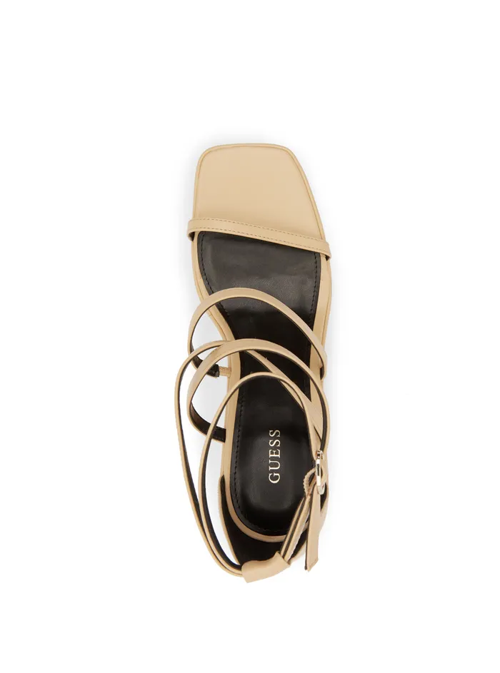 Women Heels GUESS Nude Angelli Platform Heels