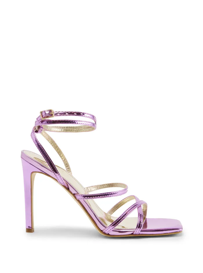 Women Heels GUESS Purple Sabie Patent High Heels