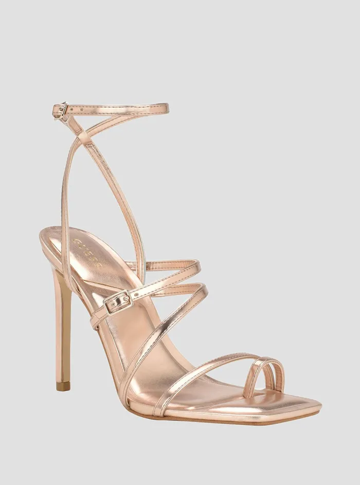 Women Heels GUESS Rose Gold Metallic Bolten Stiletto Heels