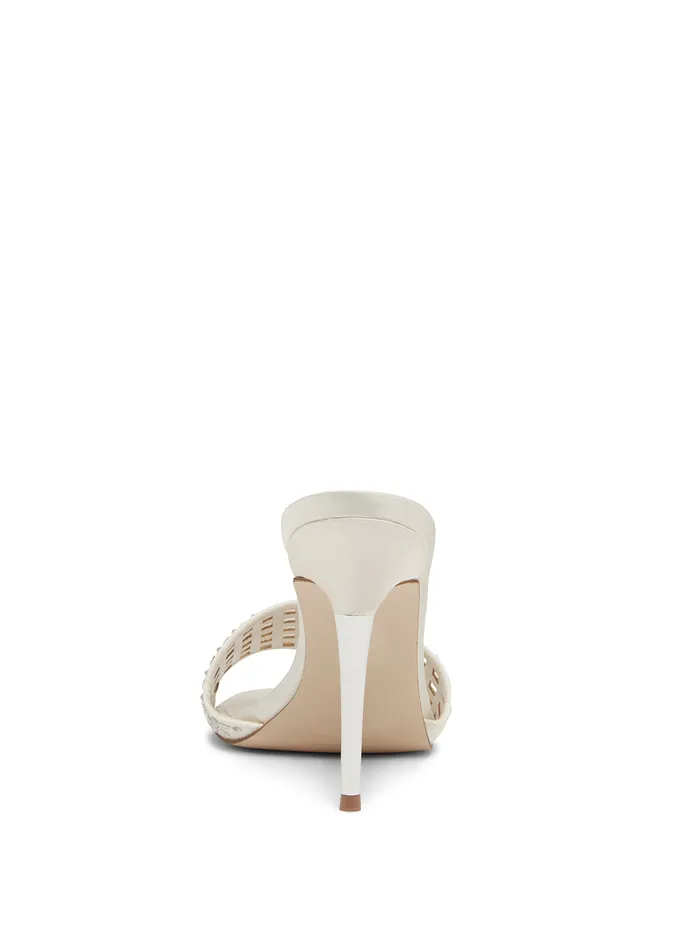 Women Heels GUESS White Mably Crystal High Heels