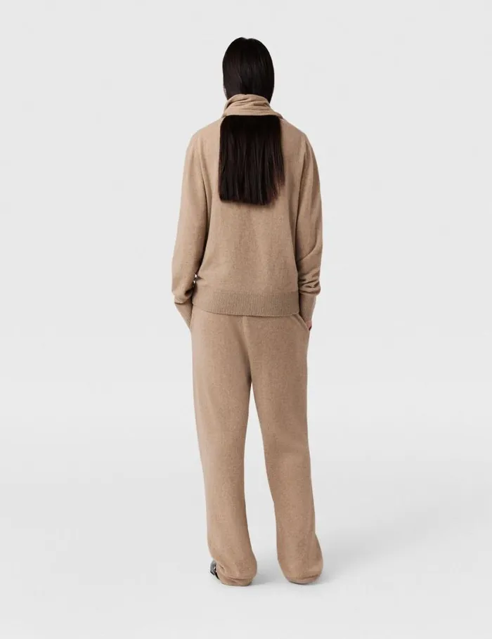 Women High Rise Straight Leg Pants Sandy Beige Stella McCartney Pants And Shorts Women High Rise Straight Leg Pants Sandy Beige Stella McCartney Pants And Shorts