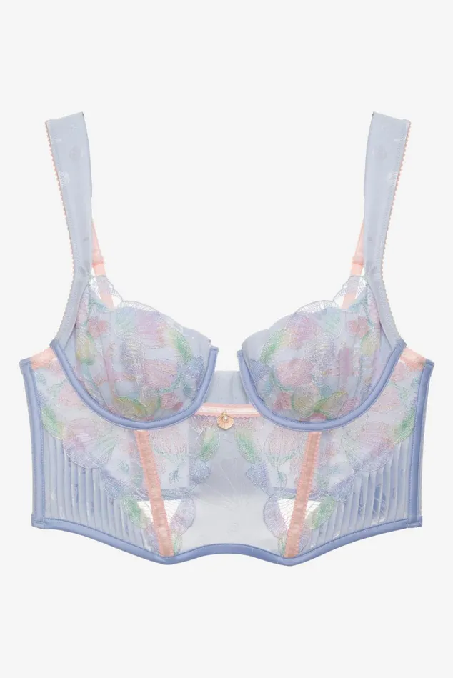 Women High Tide Bustier Blue For Love and Lemons Lingerie