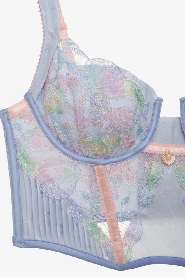 Women High Tide Bustier Blue For Love and Lemons Lingerie