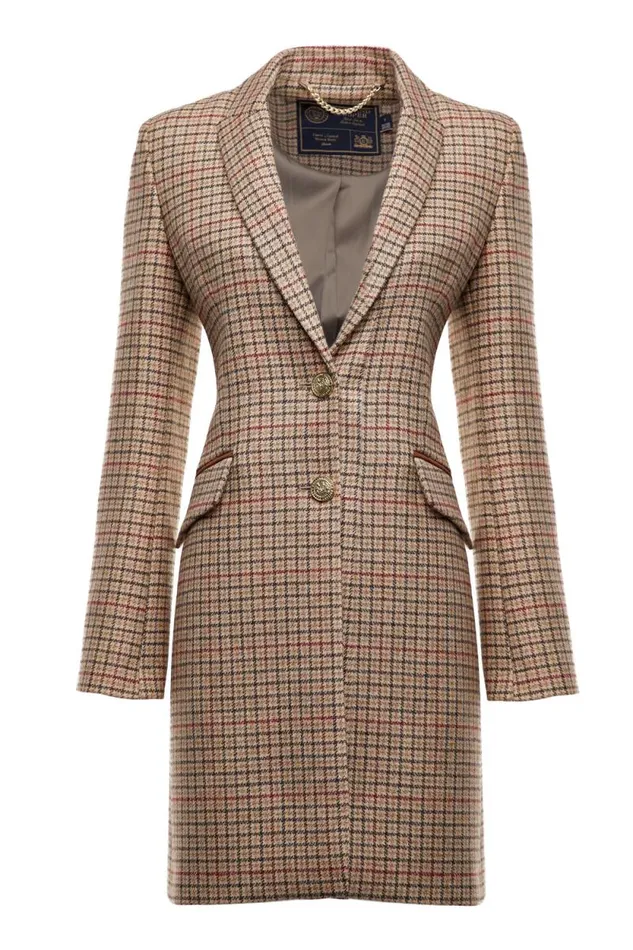 Women Highgrove Coat Charlton Tweed Holland Cooper Tailoring