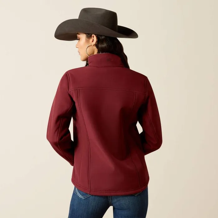 Women Jackets and Vests Ariat Berber Back Softshell Jacket Tawny Port