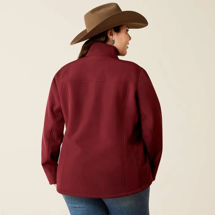Women Jackets and Vests Ariat Berber Back Softshell Jacket Tawny Port